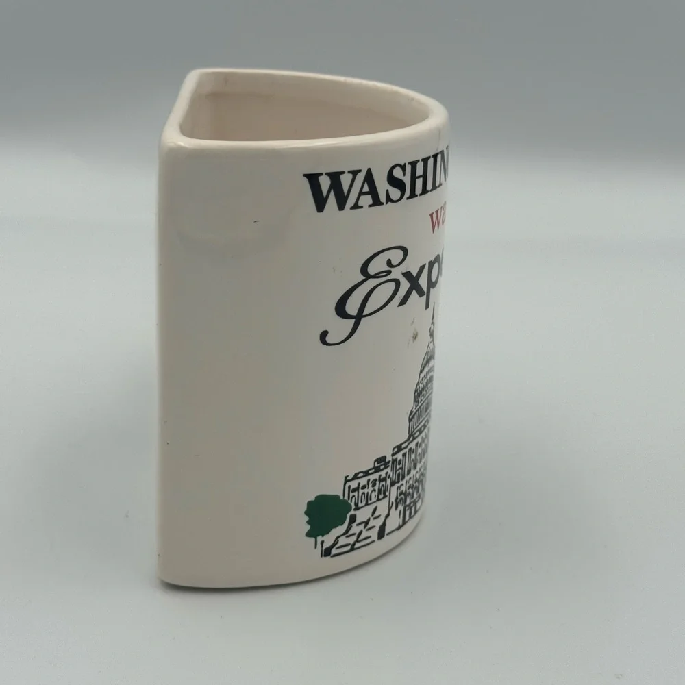 Vintage Washington DC Mug Half Cup Joke I Love DC Souvenir Cup‎